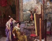 在画家的工作室里 - 曼努埃尔·卡布拉尔·阿瓜多·贝哈拉诺